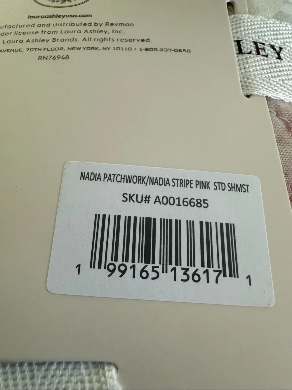 Laura Ashley Nadia Standard Pillow Shams (pair) standard size NEW